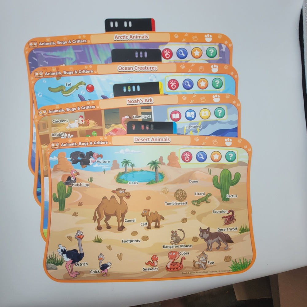 VTech Touch & Learn Activity Desk Deluxe Expansion Pack Animals Bugs Critters